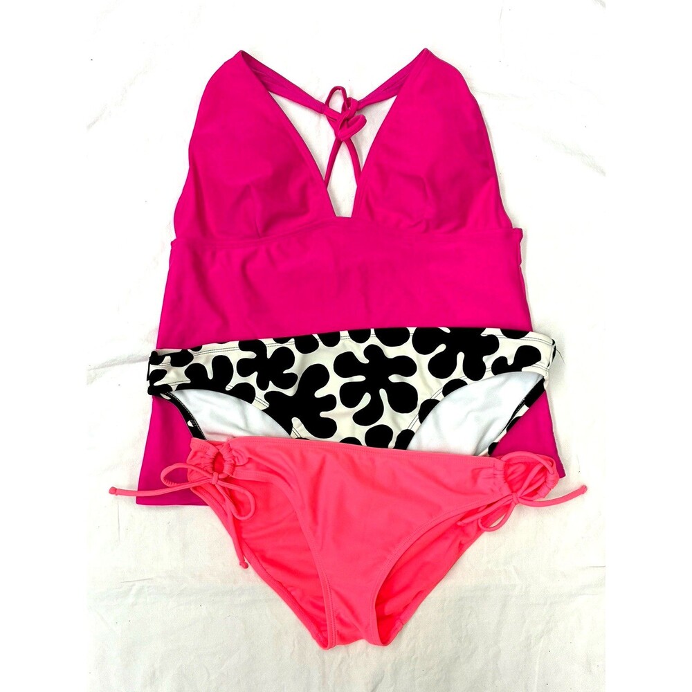 Mix Lot of 3 Tankini & Bikini Bottoms Large & Medium Old Navy Marimekko Tahiti